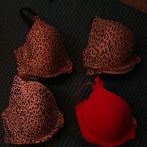 These are lightly used bras